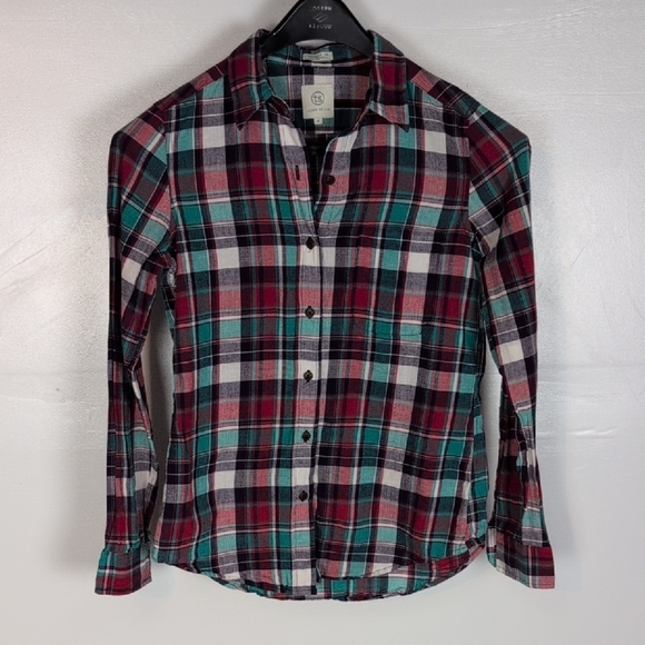 Taylor Stitch 100% Cotton Plaid Button Front Shirt - Picture 1 of 12